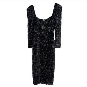 REFORMATION Wrenn Long Sleeve Midi Dress B242